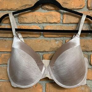 Izod Women's Lightly Lined Full‎ Coverage Underwire Bra Beige - Size 38D